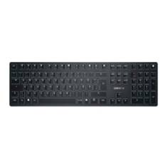 CHERRY KW X ULP - Tastatur - bagbelyst - trådløs - USB, 2.4 GHz, Bluetooth 5.2 - QWERTY - Pan Nordic - tastkontakt: CHERRY MX Ultra Low Profile - sort - plastikfri indpakning