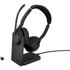 Jabra Evolve2 55 MS stereoheadset med laddstativ