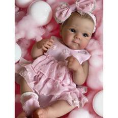 18 tommer Piger Bettie Fuld Silicone Vinyl Bebe Reborn Lifelike Painted Soft Skin Doll