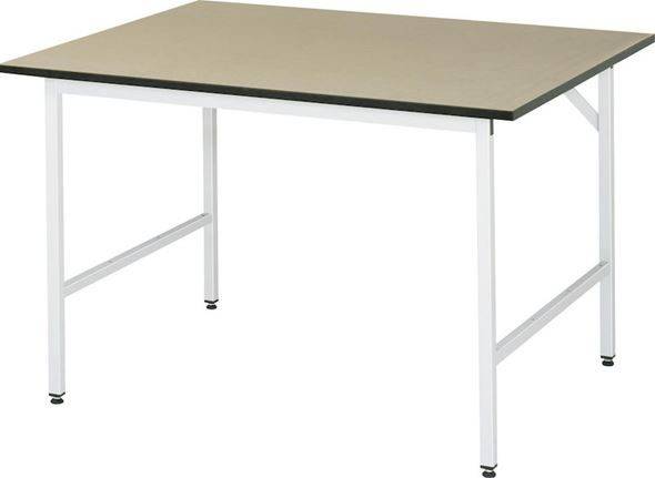 Arbetsbord Rickard, stativ 30 x 30 mm, MDF-skiva, BxD 1250 x 1000 mm,