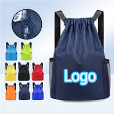 top quality Custom Folding waterproof Drawstring Backpack Draw Gym string Bag for outdoor Casual Drawstring Bags backpack
