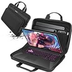 Smatree 17–18 tums hårt skal för 17,3 tum HP Omen Laptop 17 serie/17t serie, för 17,3 tum MSI gaminglaptops Vector GP76/GP76 HX/GE76 Raider/GE76 Dragon TIAMAT serie väska (A800XL)