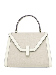 Valextra Iside Top Handle Bag — Beige
