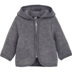 Huttelihut - Uldfleece jakke m. øre - Grå - str. 2 år/92 cm