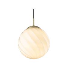 Halo Design Twist Ball pendel - Ø25 cm (Opal - messing)