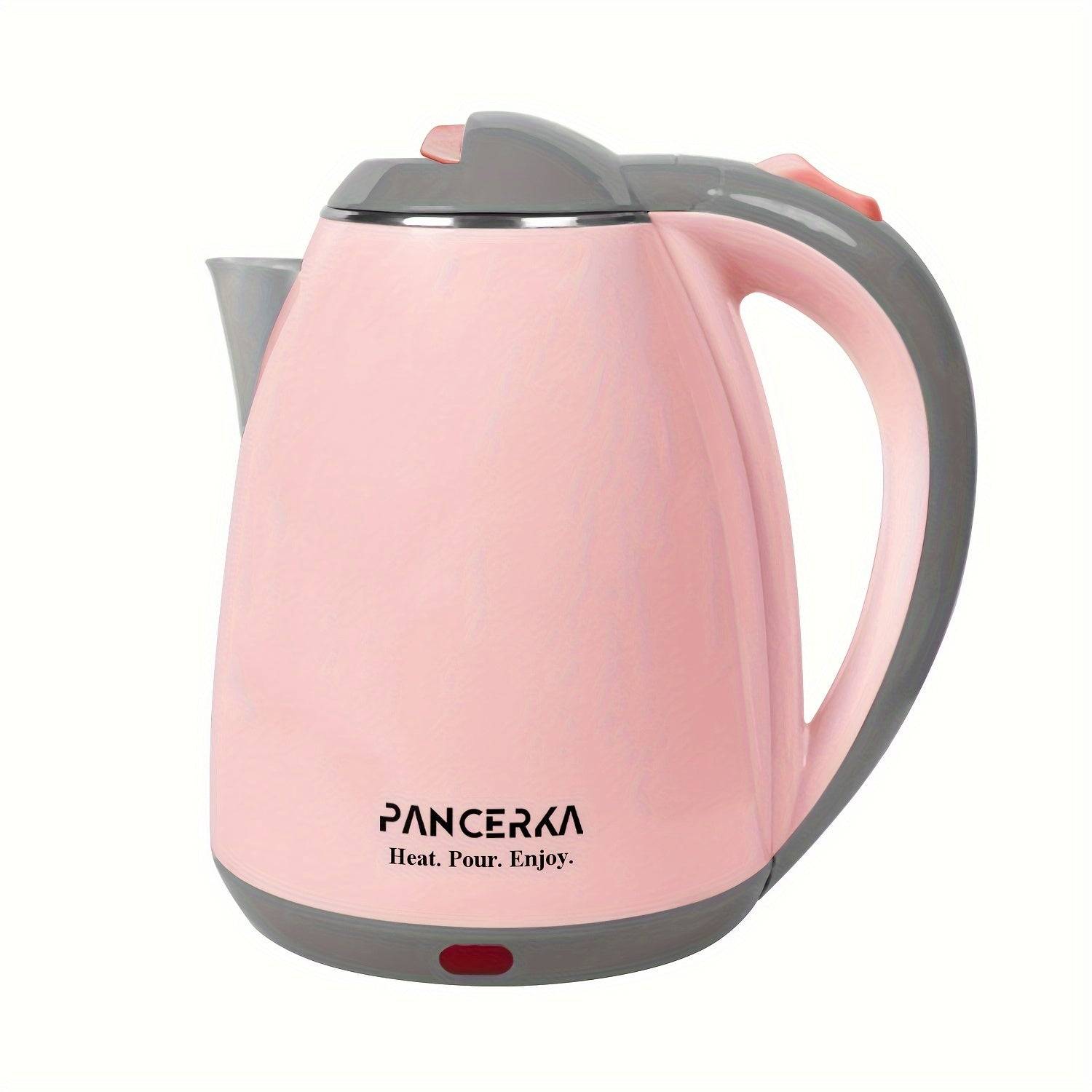 Kettle with US Plug 1000W Fast Boiling Water Heater Auto Shut-Off & Anti-Scald, Capacity Tea & Coffee Kettle - pink