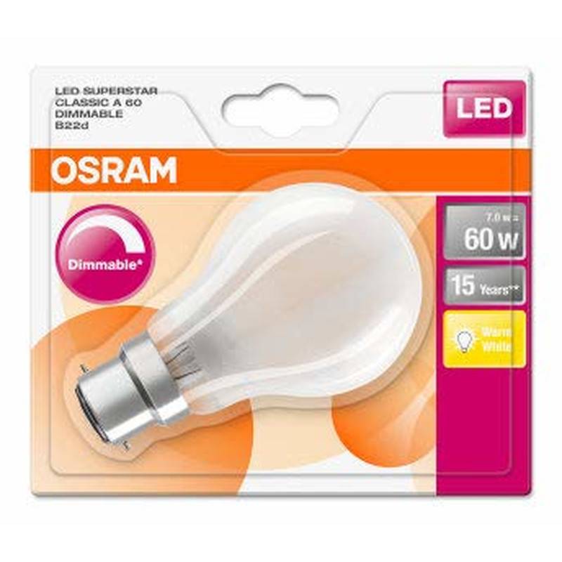 OSRAM LED Superstar Classic A, in Kolbenform mit B22D-Sockel,...