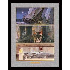 Star Wars Tatooine and Mos Eisley Inramad Tavla 30*40cm