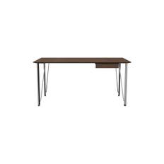 FH3605™ skrivbord med låda, walnut/chrome