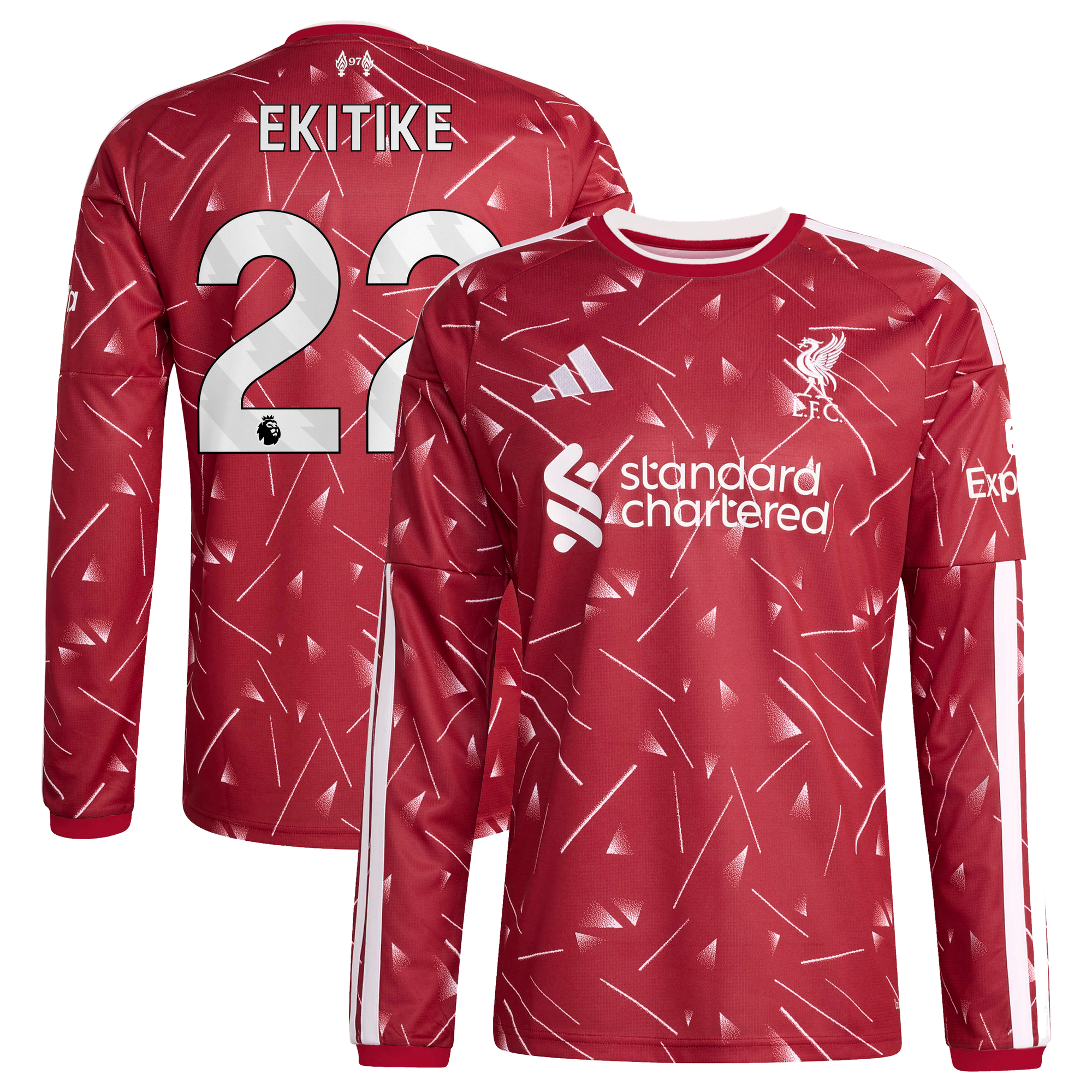 Liverpool adidas Home Shirt 2026-27 - Long sleeve with Isak 9 printing