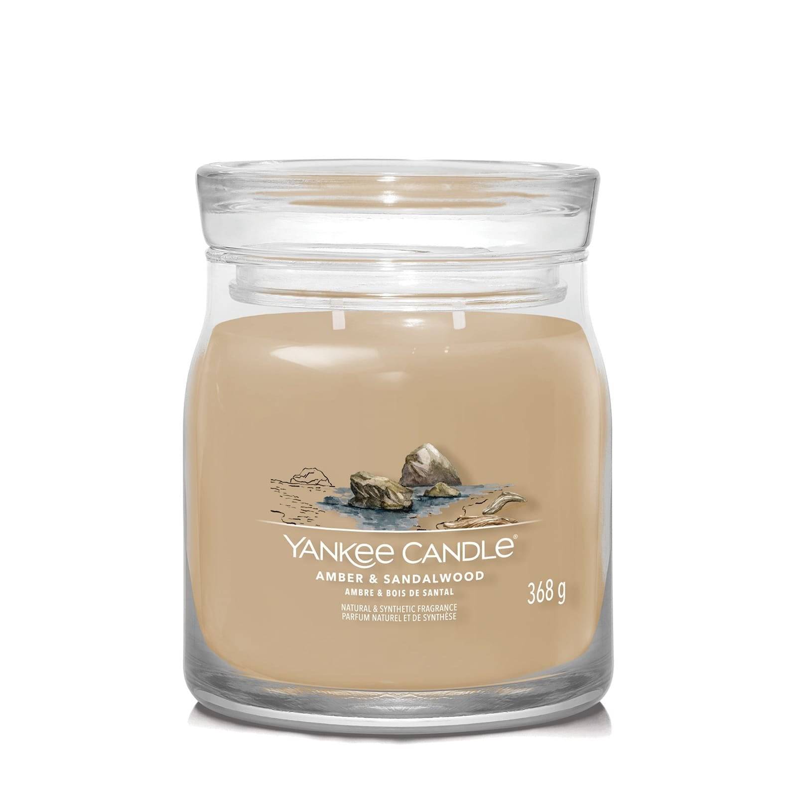 Amber & Sandalwood Signature Medium Jar - One-Size