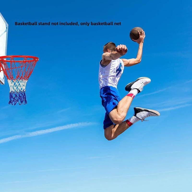 Basketkorg Ram Nät Standard Basketkorgskorg Professionell Tävlingsbasketkorg Nylonmaterial Är Starkt och Hållbart