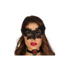 Sort blonde halvmaske
