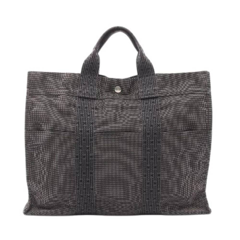 Hermès Vintage Pre-owned nylon hndtasker - Vintage - unisex - Grå - ONE SIZE - Nylon