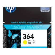 HP 364 Yellow Original Ink Cartridge blækpatron 1 stk Standard udbytte