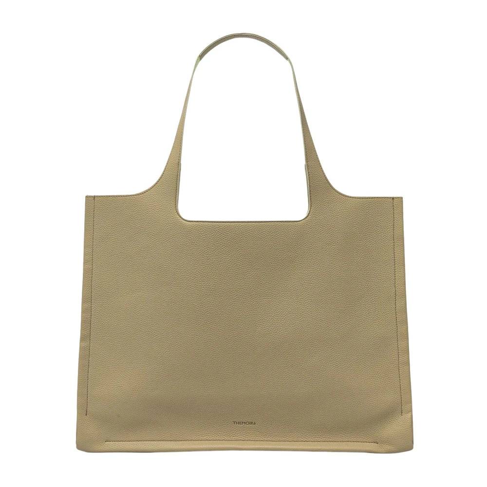 THEMOIRè Stor shopper taske - Tasker - Dame - Beige - ONE SIZE - Læder