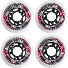 FR Skates Street Kings Inliner Hjul 4-Pak (76mm - Hvid)