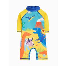 Frugi Frugi Blå Dinosaur Little Sun Safe Jakkesæt - Badetøj