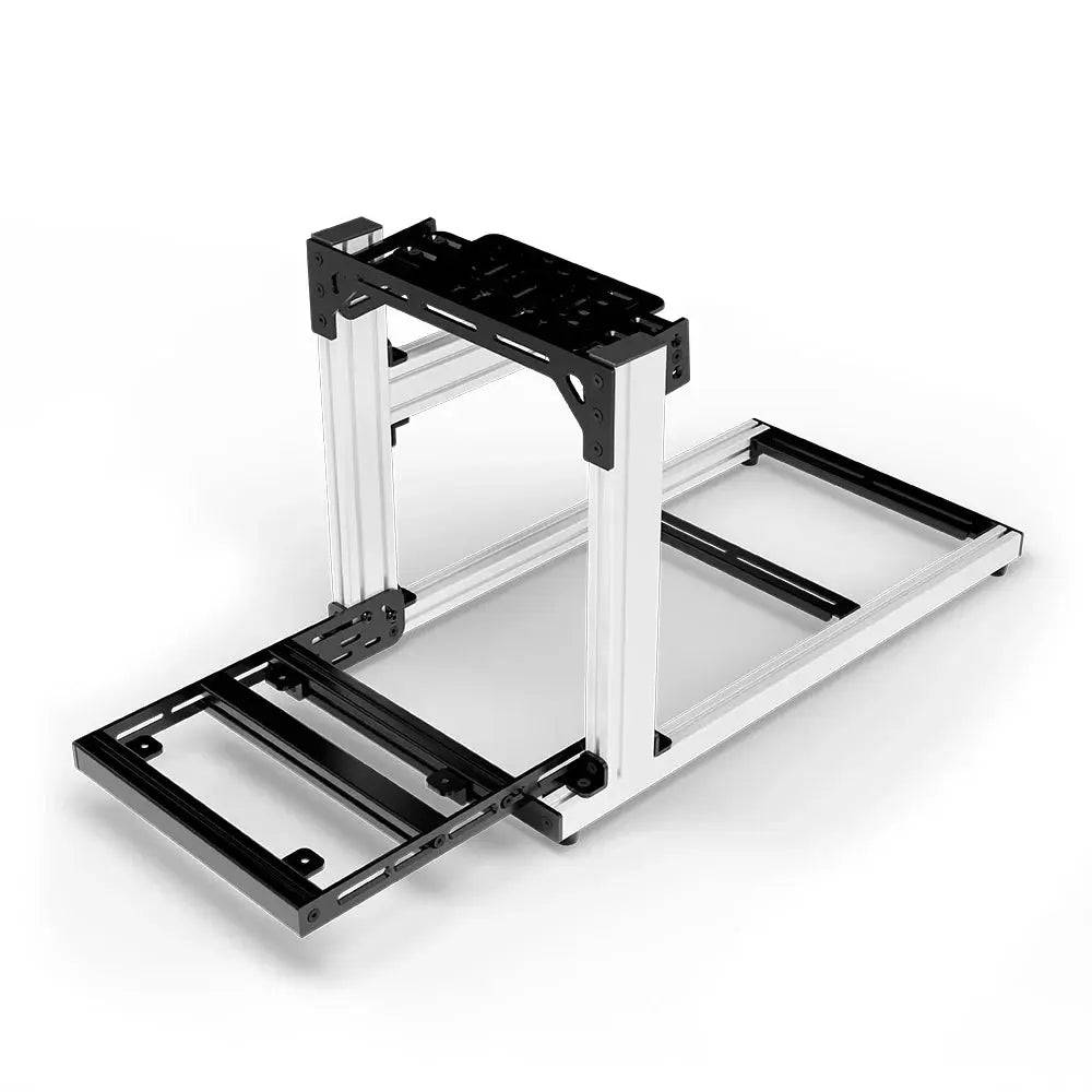 SIMGASM | Hobby Aluminum Sim Racing Cockpit - Bottom Mount / White