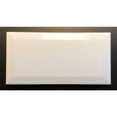 Vægflise, Metro blank hvid, 10x20 cm