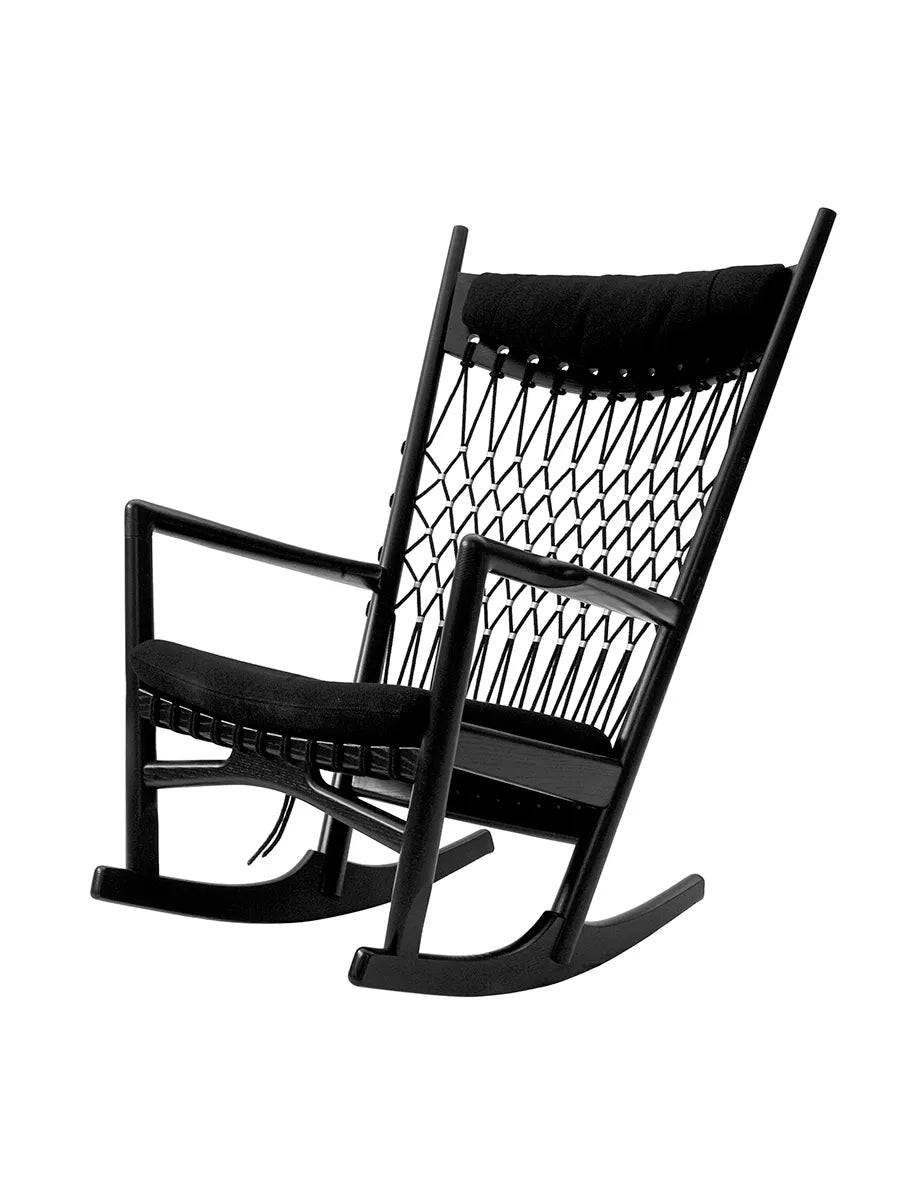 PP124 Gyngestol af Hans J. Wegner Standardstof eksklusiv / Ask / Hvid bioolie - Jacobsen Plus