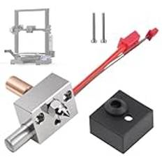 Sprite Extruder Pro värmeblock kit, kopparpläterad munstycke, 300 ℃ bimetal värmebrott, passar Ender-3 S1/Pro, Cr-10 Smart Pro, Sermoon V1/Pro