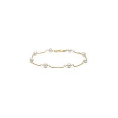 MADS Z MOONLIGHT ARMBÅND 8 KARAT MED PERLE 17+2CM - 3353116