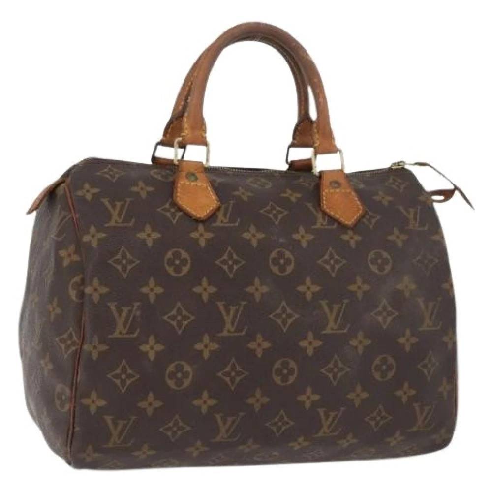 Louis Vuitton Vintage Pre-owned Speedy 30 Håndtaske - Vintage - Dame - Brun - ONE SIZE - Uld