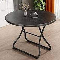 Runt vikbart bord platsbesparande matbord lätt vikbart bord med tjock bordsskiva och robust metallram för uteplats bakgård matsal evenemang 70 cm i diameter
