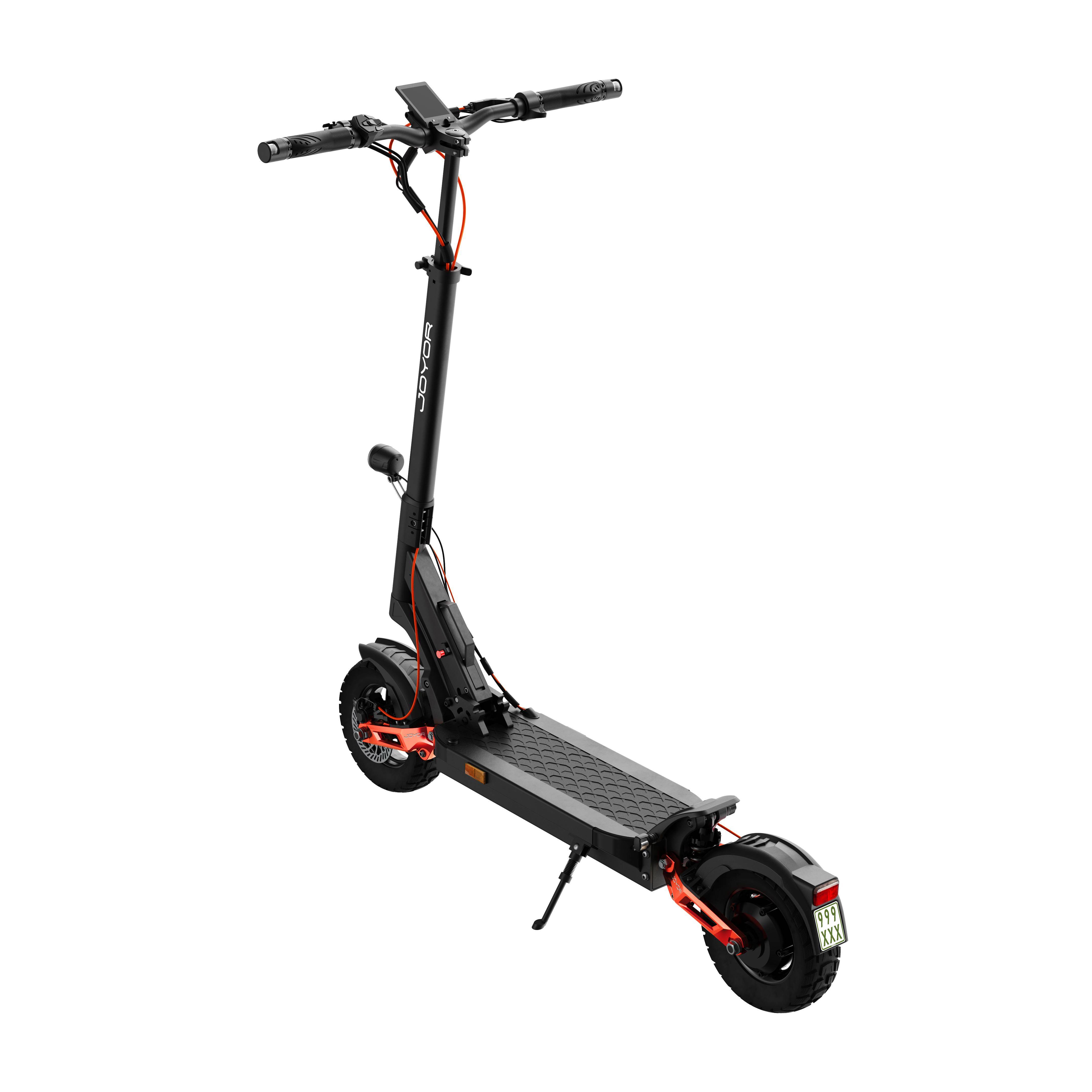 Joyor T6E Elsparkcykel med ABE-certifiering, 500W Motor, 48V 18Ah Batteri svart
