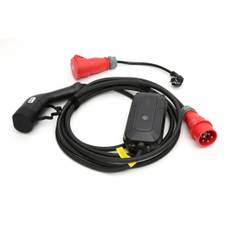 Elbilsladdning | 7m | 22KW | Typ 2 | inkl. Schuko adapter
