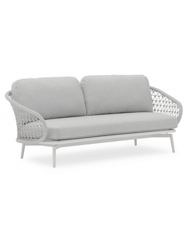 Cuddle Loungesofa i aluminium og COUTUREtex B204 cm - Grå