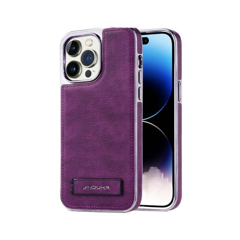 Lämpligt för Apple 13 Telefonfodral Ställ, Läder 14promax Fullt Skydd, IPhone15 Stöttåligt Business Män 12 Läderfodral iPhone 11 6.1 inch