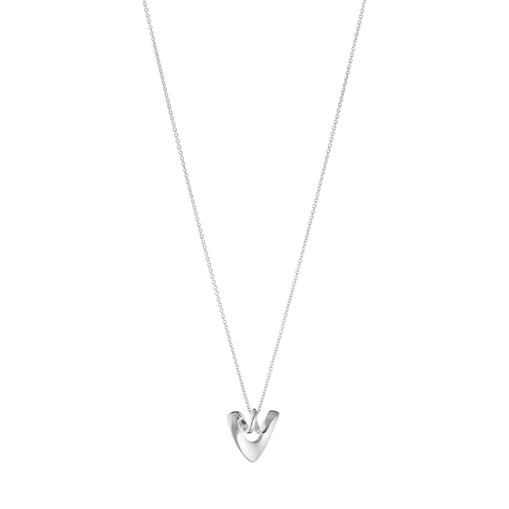 Georg Jensen Heart halskæde i sølv med 2025 Heart vedhæng, 18mm (20001675).