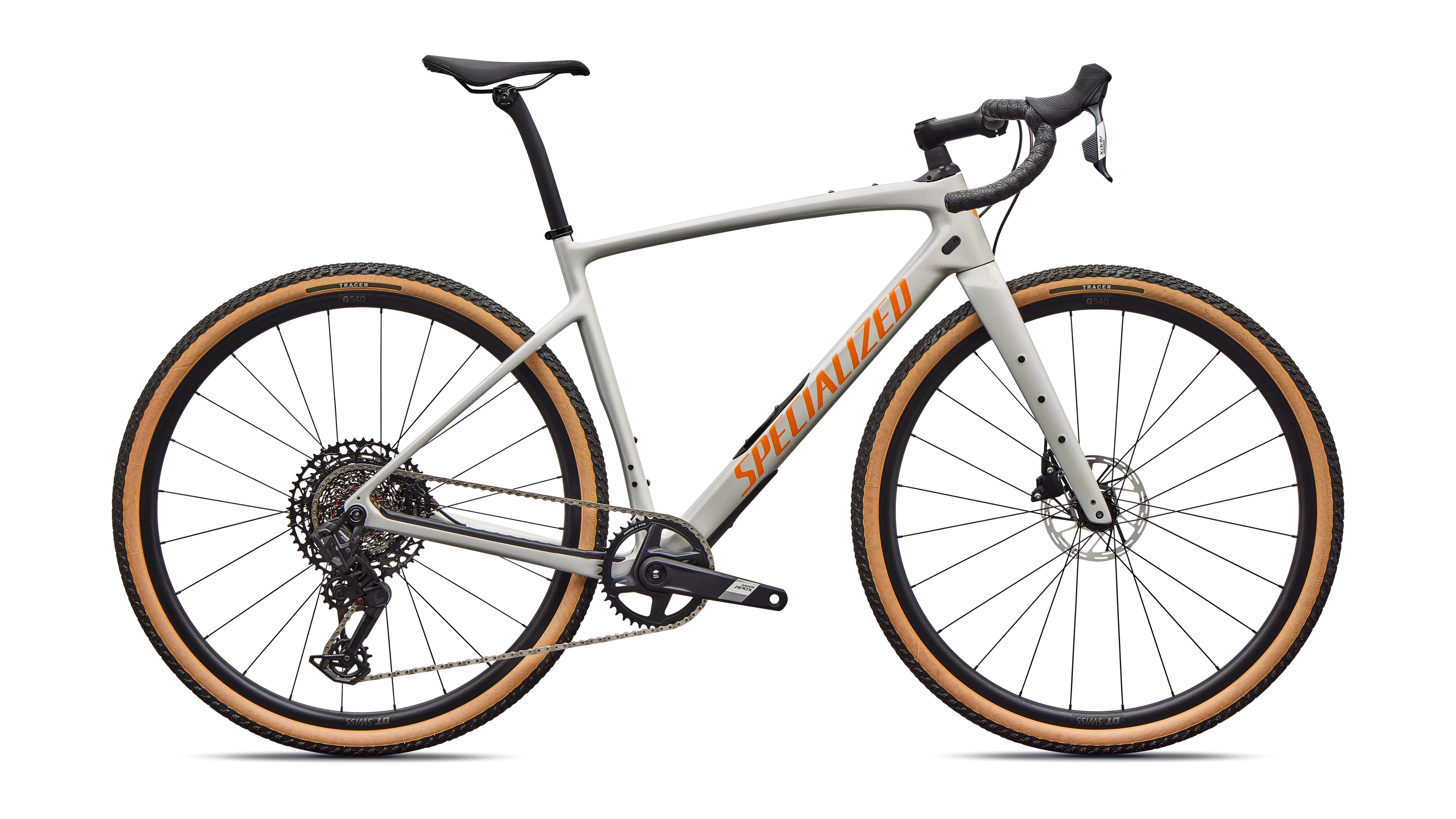 Specialized Diverge 4 Comp Carbon - 2026 - Dolomite Metallic/orange Zest - 61 - Cykel