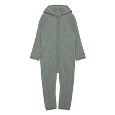 HUTTELIHUT Pram Suit Ears Cot. Fleece |Grön |74