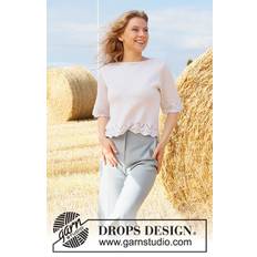 223-19 Summer Land by DROPS Design DOWNLOAD OPSKRIFTEN HER Strikket bluse i DROPS Baby Merino. Arbejdet strikkes med hulmønster og korte ærmer. Størrelse S - XXXL. Pinde og tilbehør lægges i kurven separat. Se alle opskrifter fra DROPS her. .