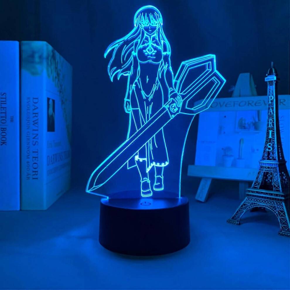 Led Nattljus Anime Akame Sheele för barn Sovrumsdekoration Nattljus Födelsedagspresentrum December