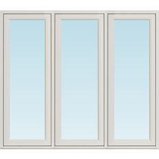 Svenska Fönster SF vridfönster  1280x1380mm 3-luft, insida trä utsida aluminium, 3-glas  (13x14)