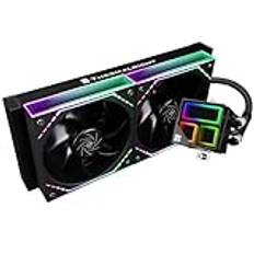 Thermalright Frozen Infinity 240 BLACK 240 Aio CPU-kylare, dubbel fläkt TL-M12-PWM, Infinity Mirror CPU för AMD/AM4/AM5, Intel LGA1851/1700/1150/1151/2011