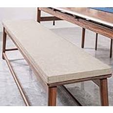 Utomhus bänkkudde för 2 3 sittplatser trädgårdsmöbler uteplats gungstol dyna med träsits ersättningsmadrass inomhus/utomhus bänk sittdyna 120 x 40 beige