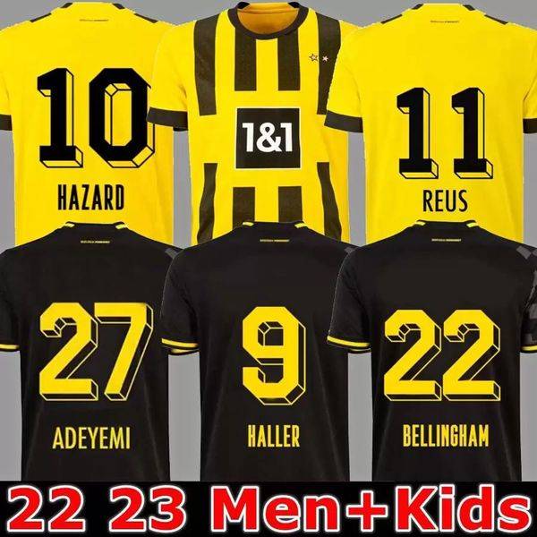 22 23 110 Th soccer jersey Borussia HAALAND KAMARA HALLER 2022 2023 home away ootball shirt REUS BELLINGHAM HUMMELS REYNA BRANDT Dortmund men kids k