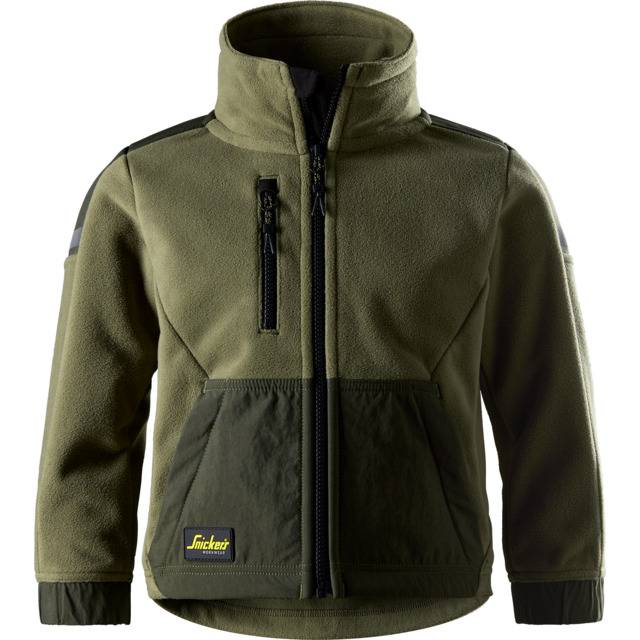 FLEECEJACKA JR W.BLOCKER KHAKI/GRÖN STL 122/128 | Beijerbygg Byggmaterial