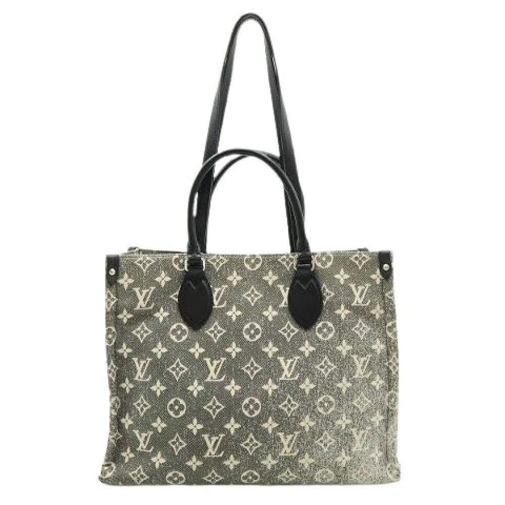 Louis Vuitton Vintage Pre-owned Denim Tote Bag - Vintage - Dame - Sort - ONE SIZE - Denim