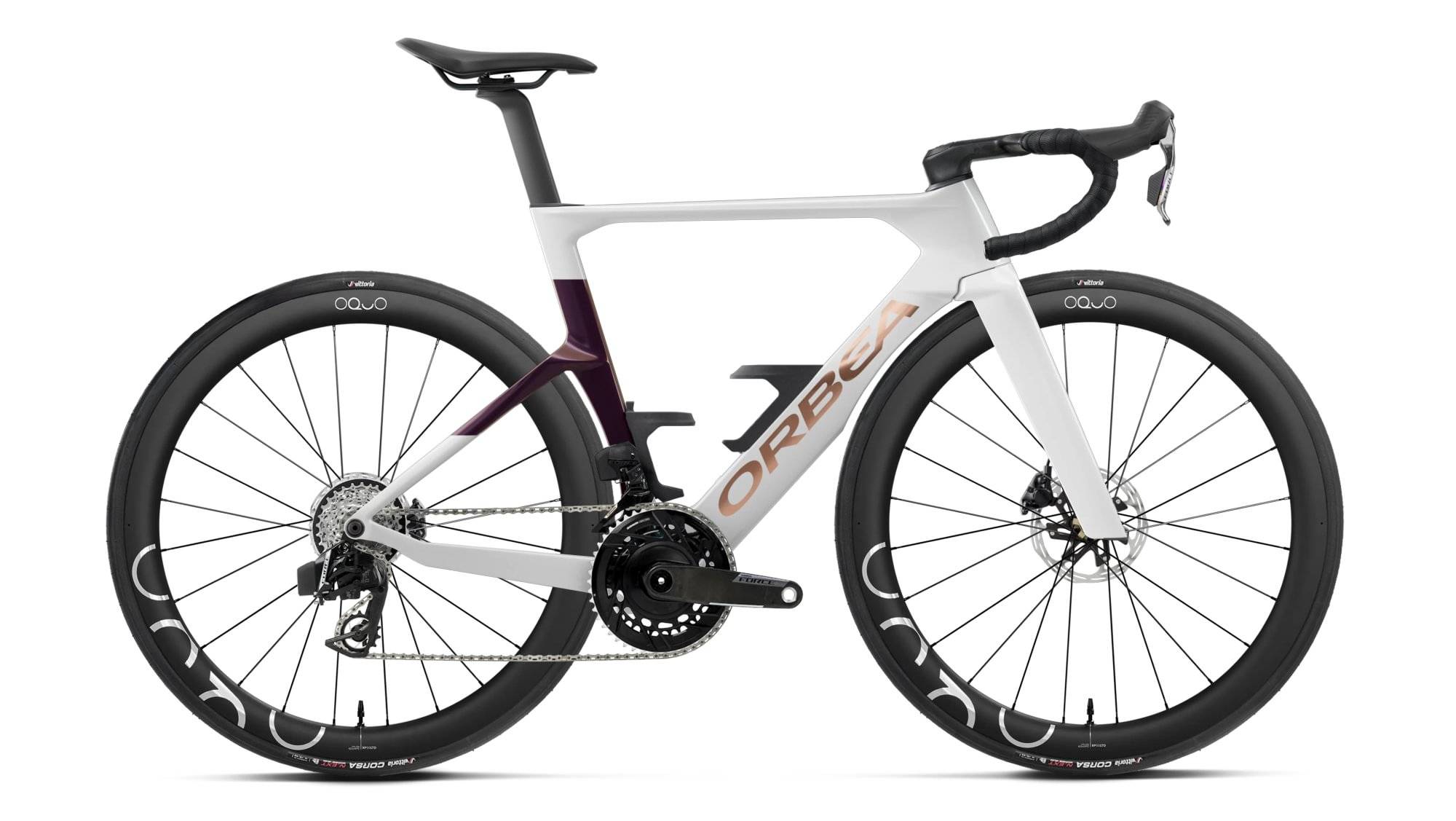 Orbea Orca Aero M21e LTD | Landsväg Aero | Golden Off White-Sunset