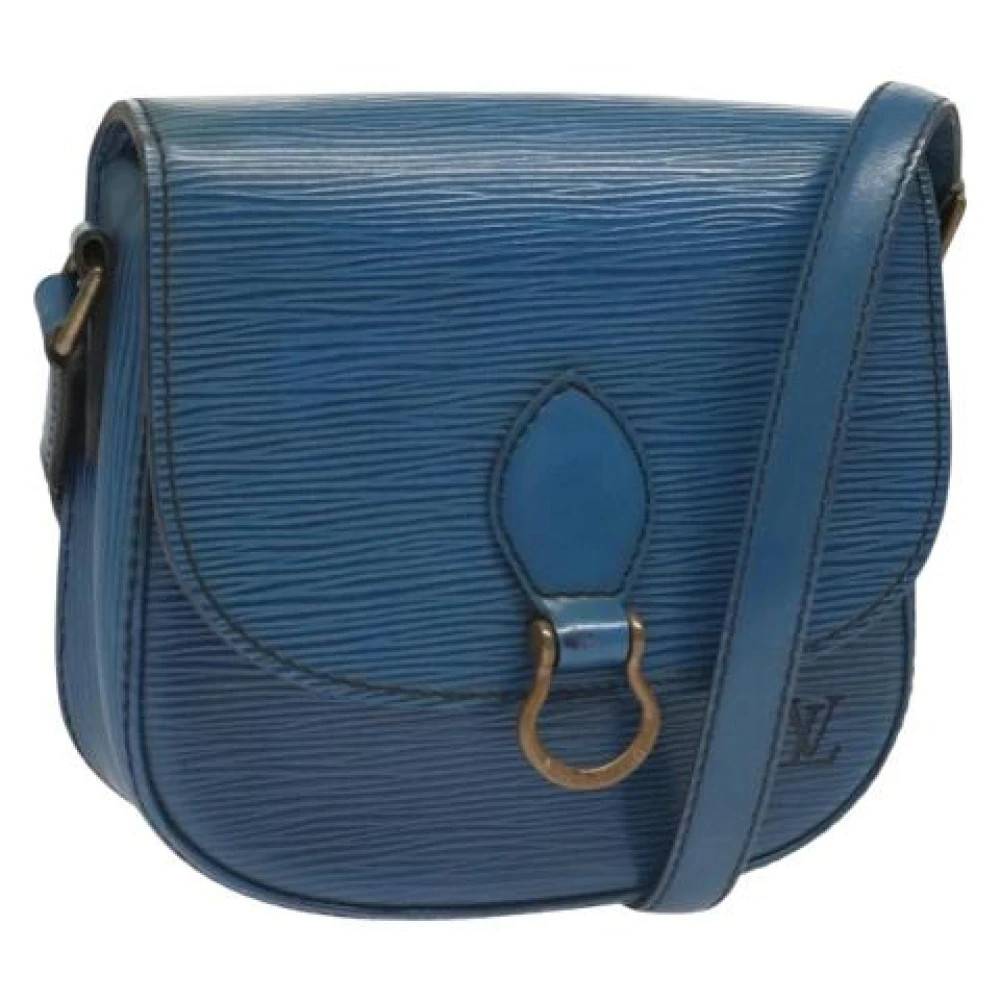 Louis Vuitton Vintage Pre-owned Laeder louis-vuitton-tasker - Vintage - Dame - Blå - ONE SIZE - Uld