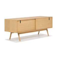 Jerup TV-Bord 160x50 cm Massivt Eg - Brun Kommode