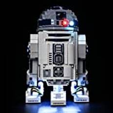 BRIKSMAX LED-belysningsset för Lego Star Wars R2-D2 – kompatibel med Lego 75308 byggklossar, modell utan Lego-set