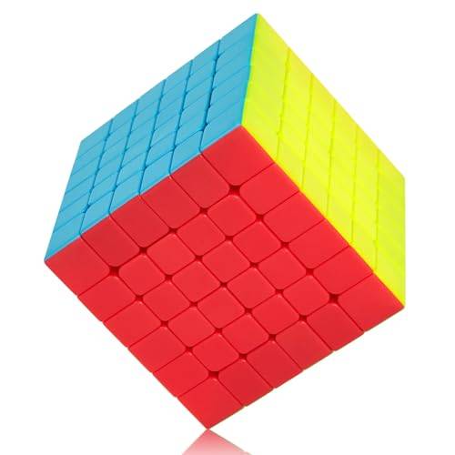 ROXENDA Magisk Kub 6x6 Speed Cube - Slitstarkt Fast & Frostat Stickerless, Blir Snabbare än Originalet