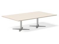 (ComputerSalg) Konferencebord DNA rektangulært 3800x1200mm birk, sort understel